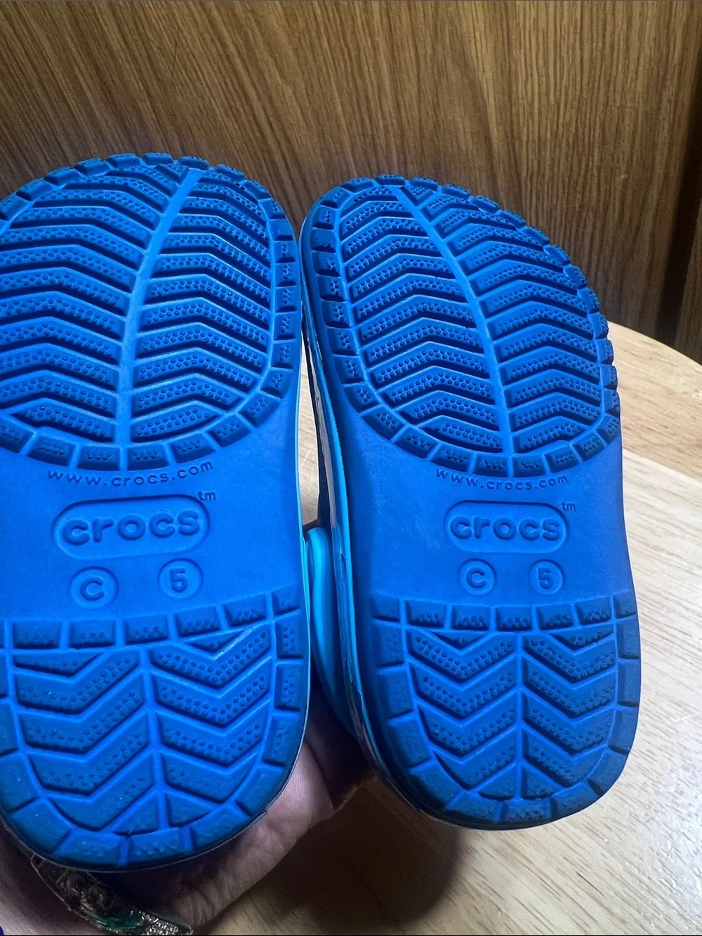 CROCS Kids Bright Blue Classic Clog Sandals